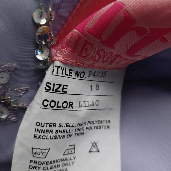 Lilac Prom Princess Dress - Picture 2 of 5